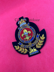 King’s Regiment Blazer Badge King’s Hand Embroidered Bullion Wire Blazer Badge