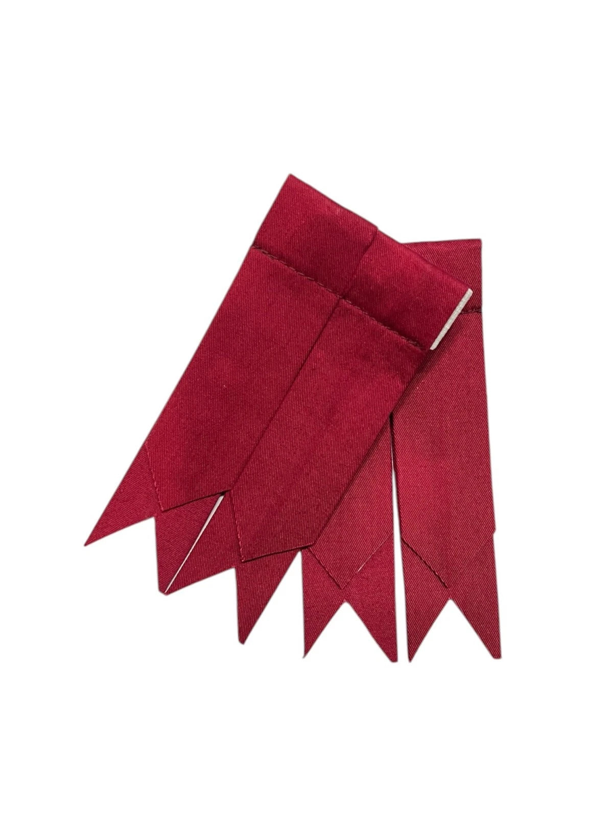 Men's Maroon Cotton kilt Flashes Scottish Socks Flashes