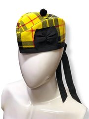 Scottish Glengarry Macleod Of Lewis Piper Bonnet Hat Highlander Military KiltCap