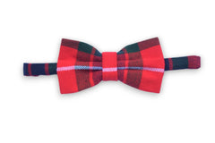 Men's Scottish Fraser Red Modern Tartan Bow Tie Formal Tie For Wedding