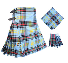 Men's Traditional Scottish 8-Yard Kilt Bell of Borders Tartan Wedding Outfit