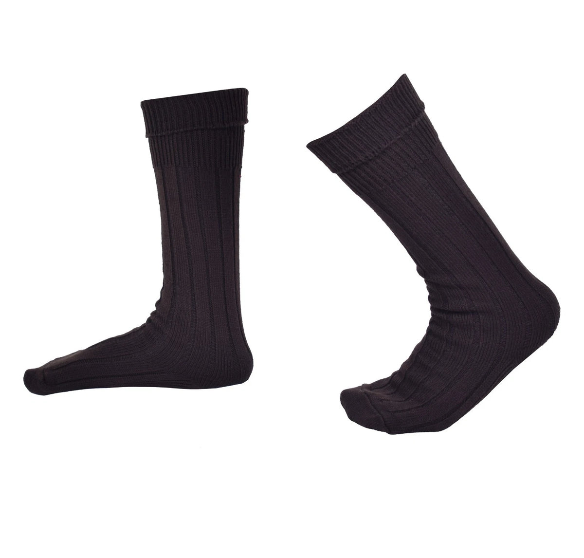 Men's Scottish Brown Kilt Socks - Highland Kilt Hose